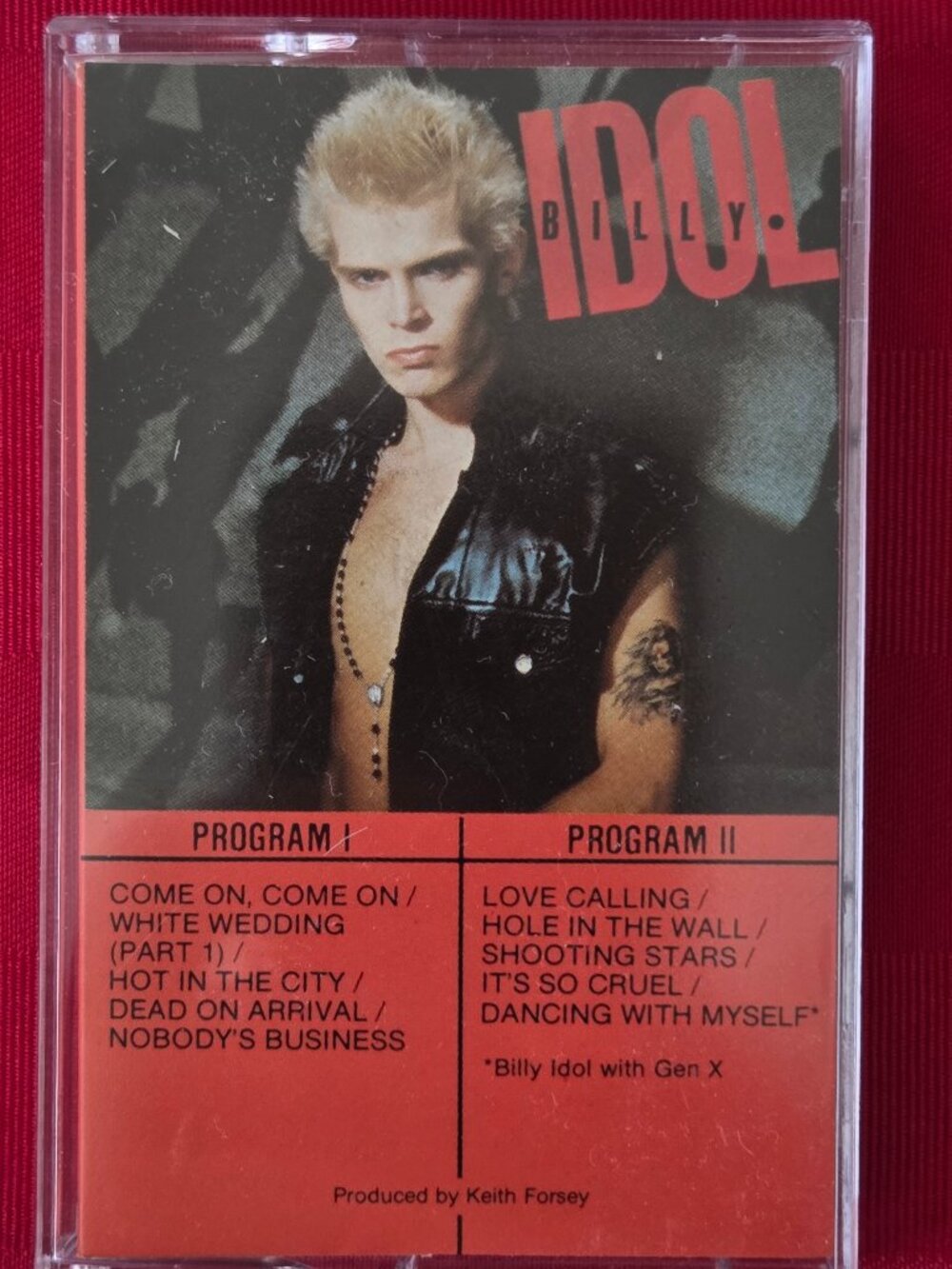 VINTAGE 1982, BILLY IDOL, BILLY IDOL CASSETTE!!!